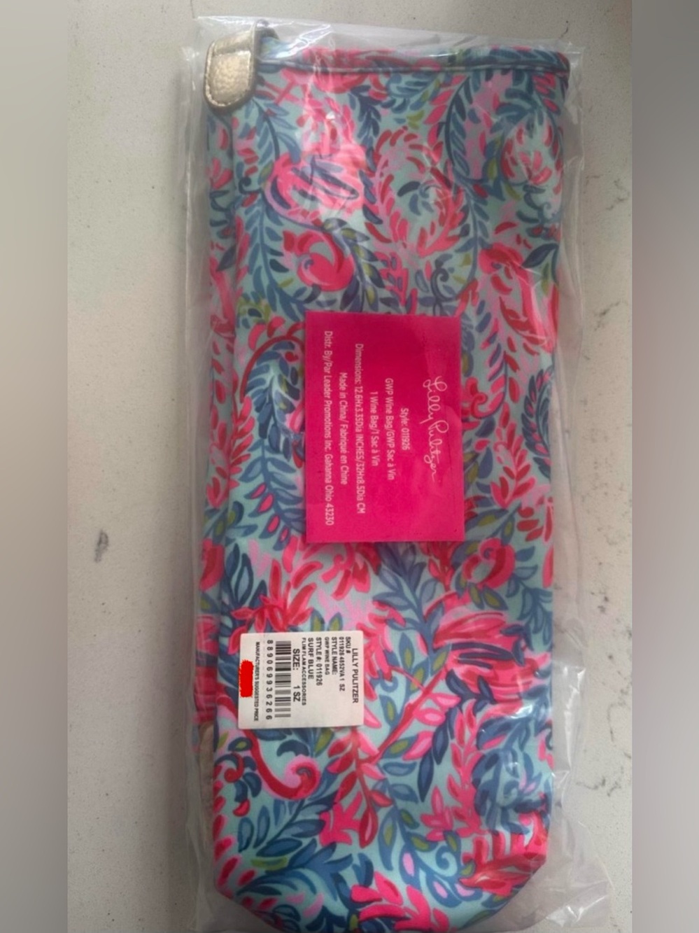 Lilly Pulitzer Floral Insulated Wine Bag